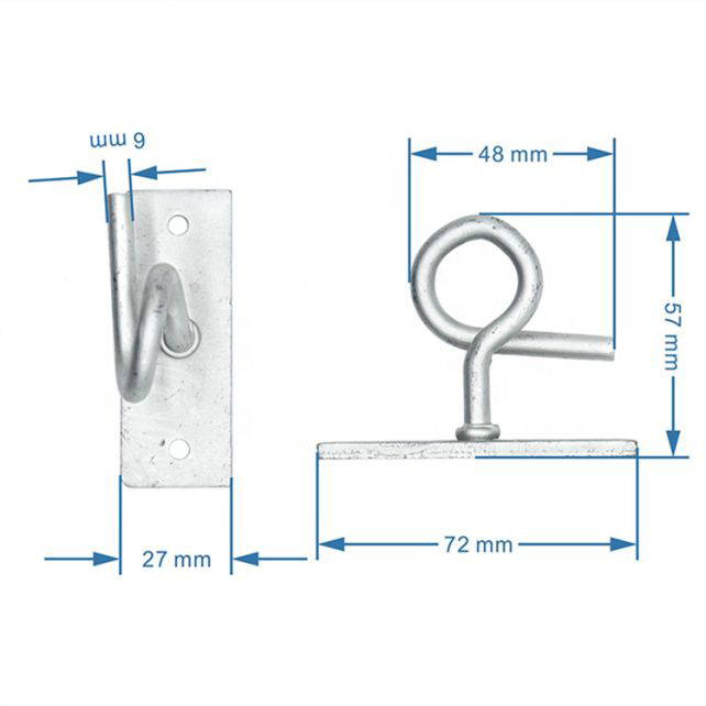 C Type Drop Cable Clamp Draw4